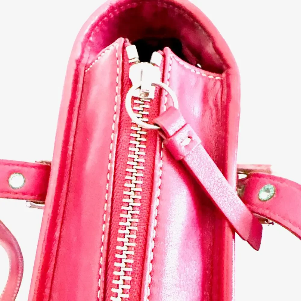 VINTAGE COACH LEGACY CLASSIC LEATHERWARE TOTE/SHOULDER BAG - RED